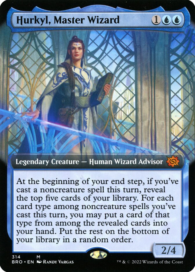 Hurkyl, Master Wizard (Extended Art) - (Foil): The Brothers' War