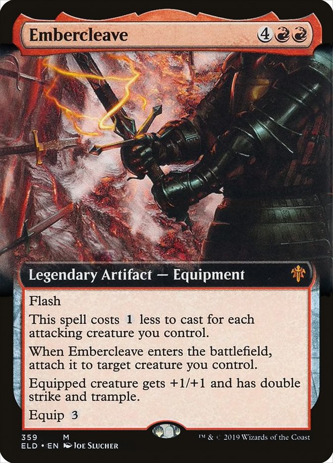 Embercleave (Extended Art) - (Foil): Throne of Eldraine