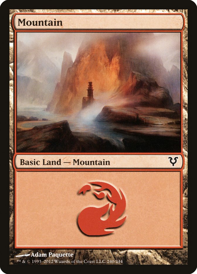 Mountain (#240) - (Foil): Avacyn Restored