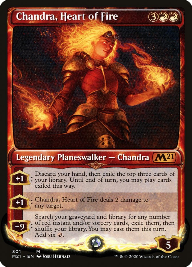 Chandra, Heart of Fire (Showcase): Core Set 2021