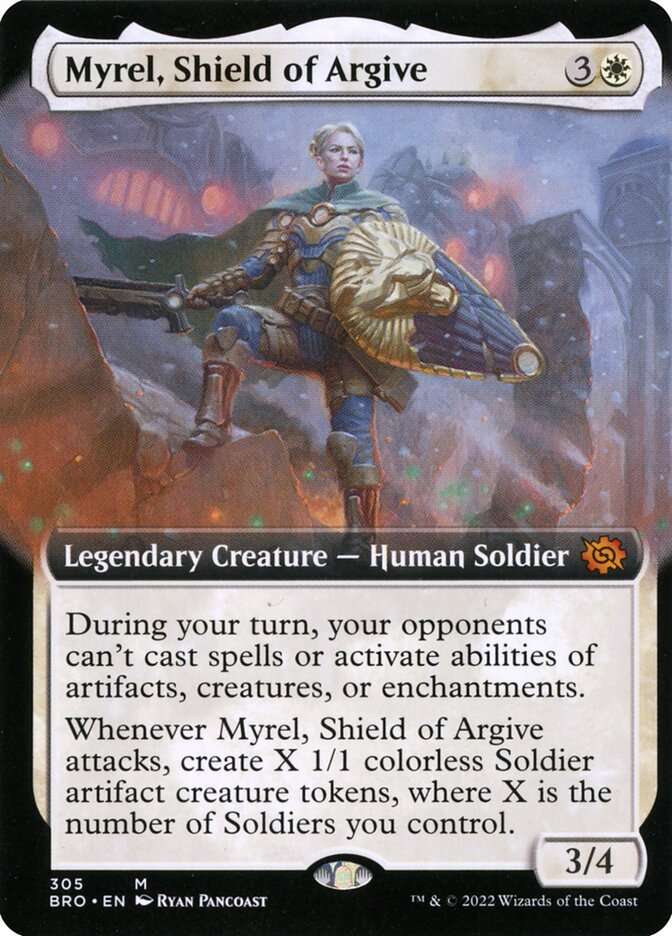 Myrel, Shield of Argive (Extended Art) - (Foil): The Brothers' War