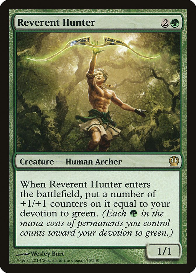 Reverent Hunter - (Foil): Theros