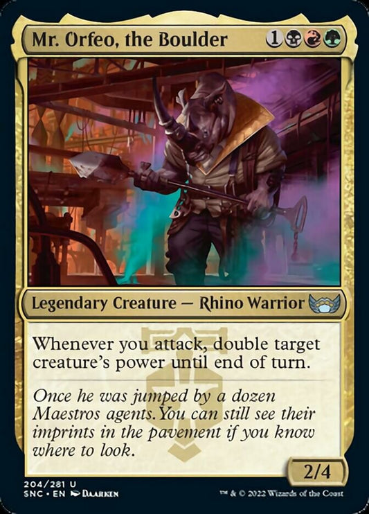 Mr. Orfeo, the Boulder - (Foil): Streets of New Capenna