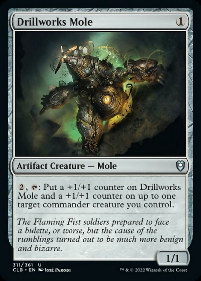 Drillworks Mole - (Foil): Commander Legends: Battle for Baldur's Gate