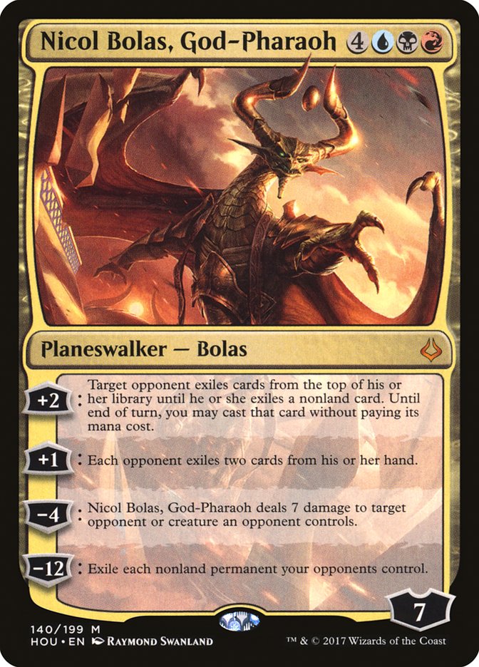 Nicol Bolas, God-Pharaoh - (Foil): Hour of Devastation
