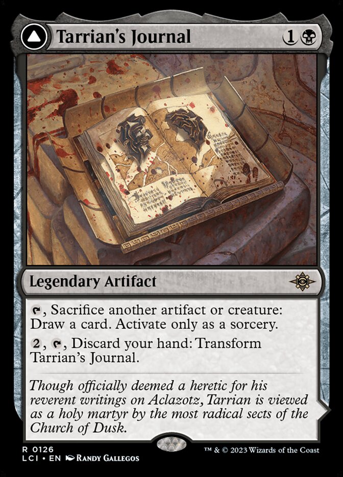 Tarrian's Journal // The Tomb of Aclazotz - (Foil): Lost Caverns of Ixalan