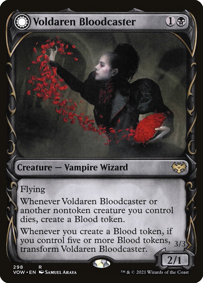 Voldaren Bloodcaster // Bloodbat Summoner (Showcase): Innistrad: Crimson Vow