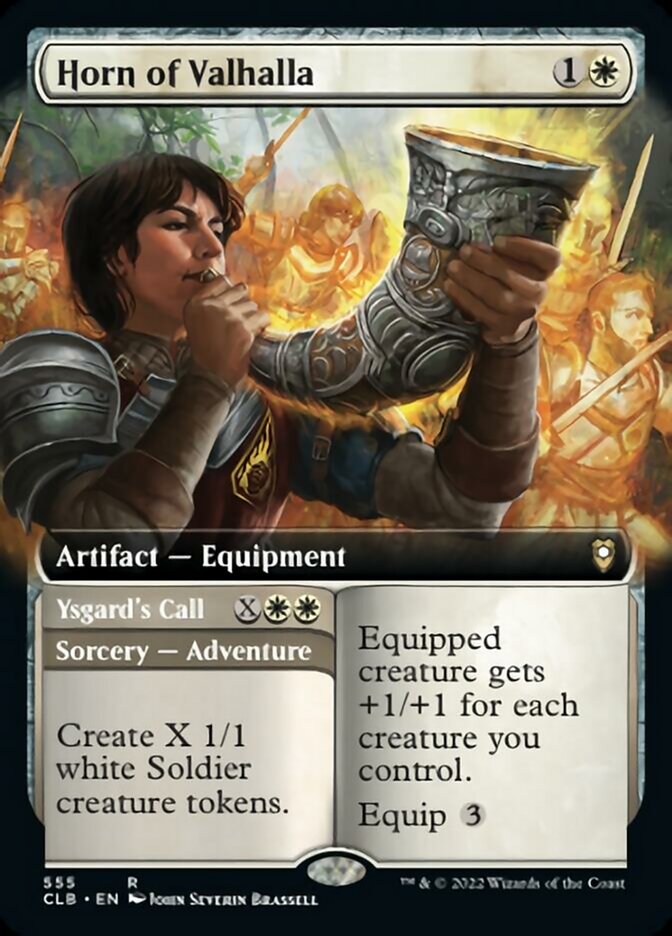 Horn of Valhalla // Ysgard's Call (Extended Art): Commander Legends: Battle for Baldur's Gate