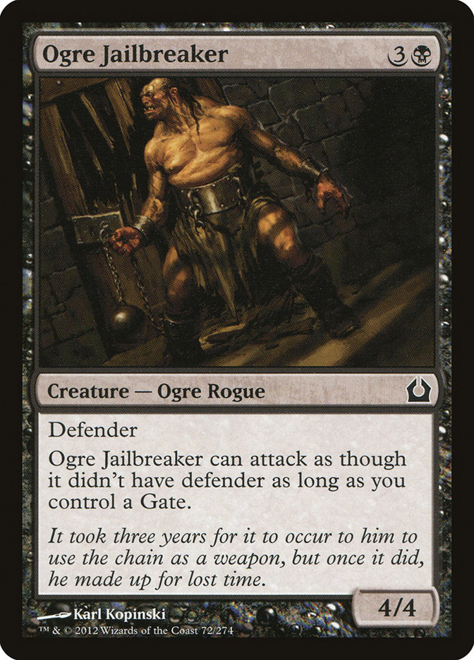 Ogre Jailbreaker - (Foil): Return to Ravnica