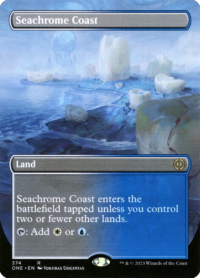 Seachrome Coast (Borderless) - (Foil): Phyrexia: All Will Be One