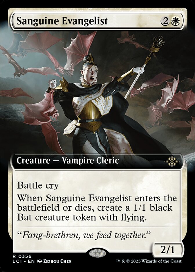 Sanguine Evangelist (Extended Art) - (Foil): Lost Caverns of Ixalan
