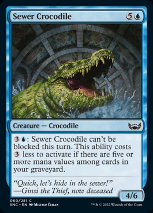 Sewer Crocodile - (Foil): Streets of New Capenna