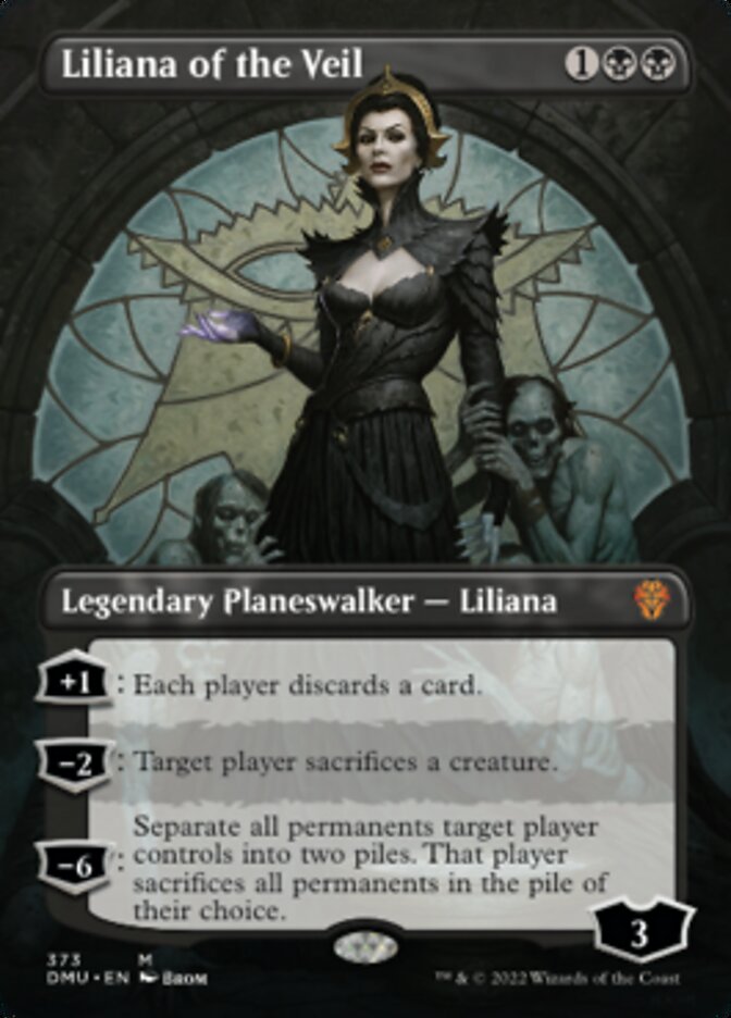 Liliana of the Veil (Borderless) - (Foil): Dominaria United