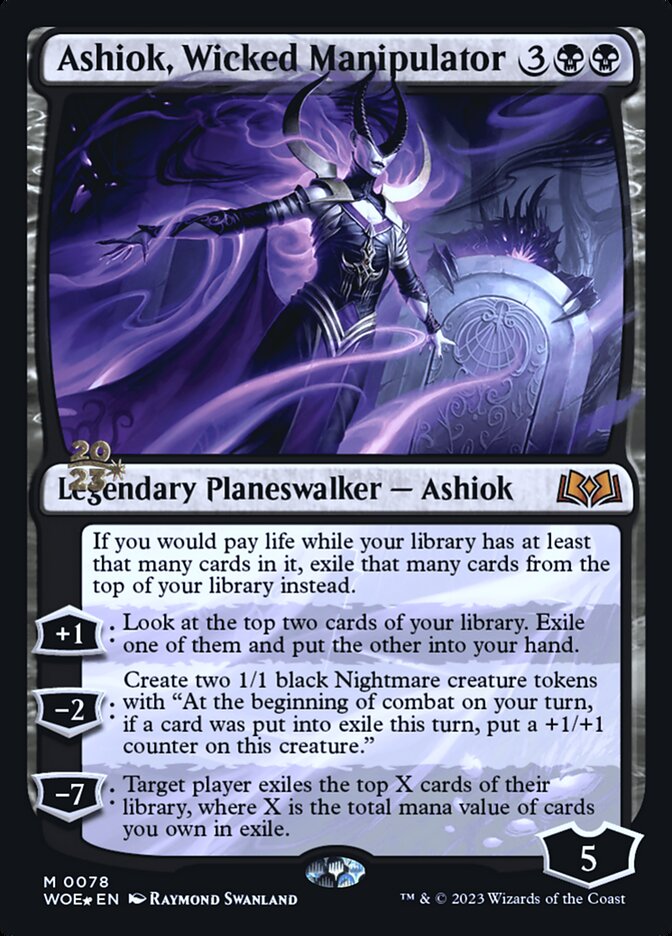 Ashiok, Wicked Manipulator - (Foil): Wilds of Eldraine Promos