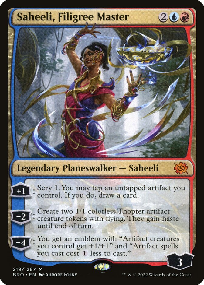 Saheeli, Filigree Master - (Foil): The Brothers' War