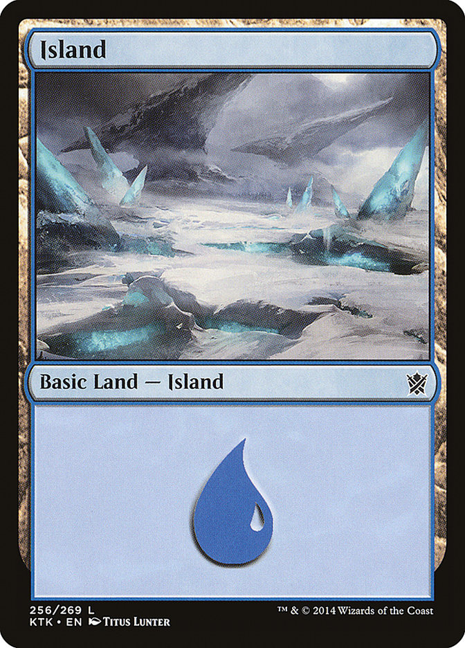 Island (#256) - (Foil): Khans of Tarkir
