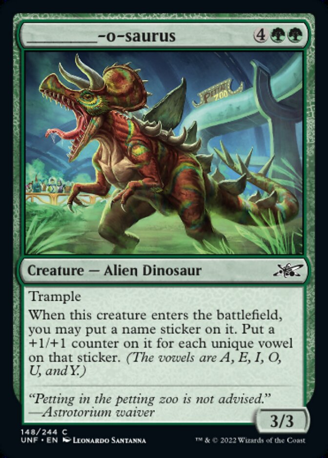 _____-o-saurus - (Foil): Unfinity