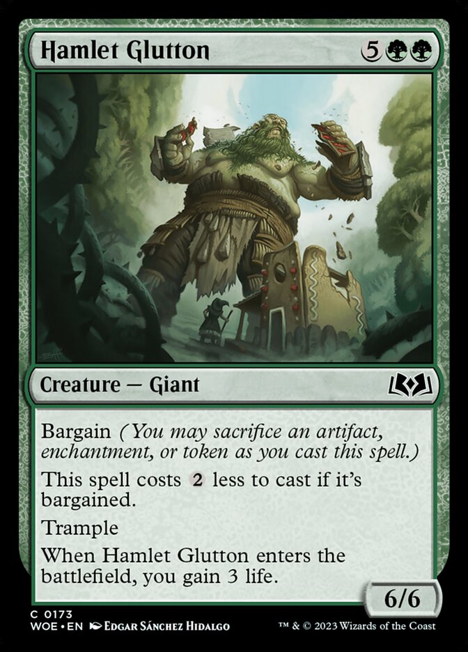 Hamlet Glutton - (Foil): Wilds of Eldraine