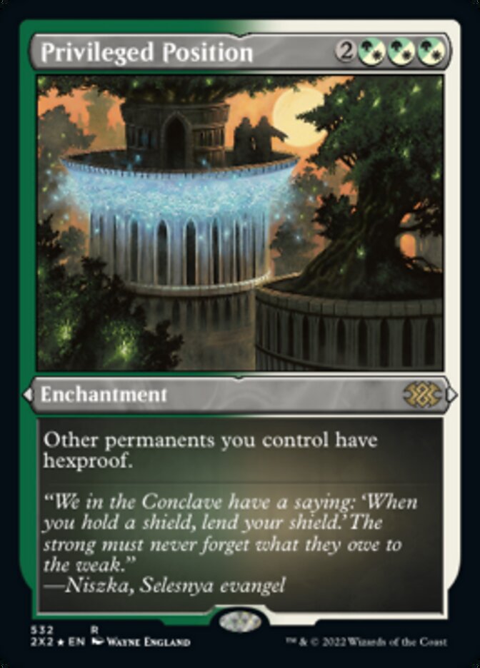 Privileged Position (Foil Etched) - (Foil): Double Masters 2022