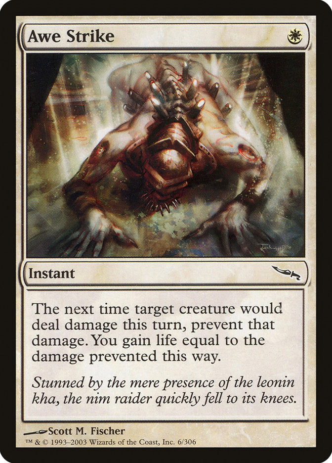 Awe Strike - (Foil): Mirrodin