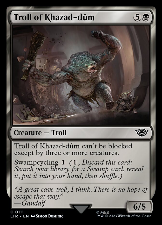 Troll of Khazad-dûm - (Foil): The Lord of the Rings: Tales of Middle-earth
