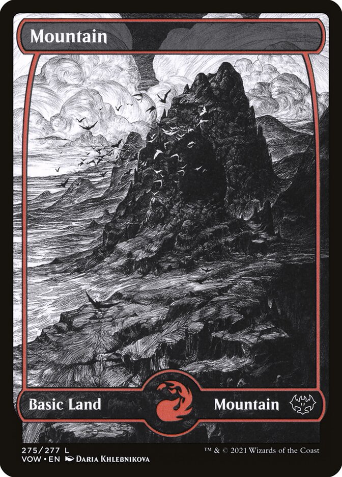 Mountain (#275) (Full Art) - (Foil): Innistrad: Crimson Vow