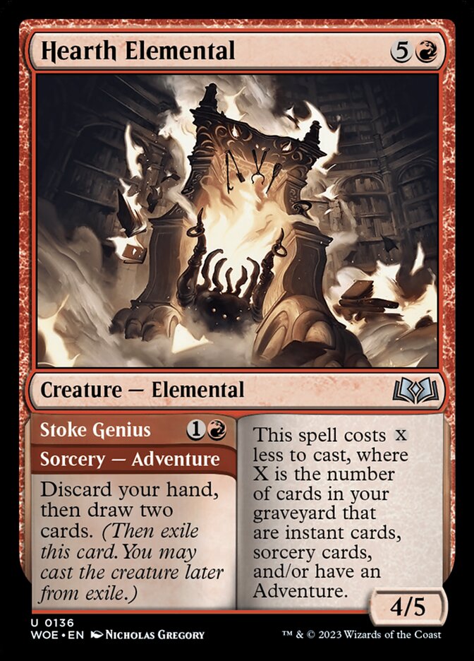 Hearth Elemental // Stoke Genius: Wilds of Eldraine