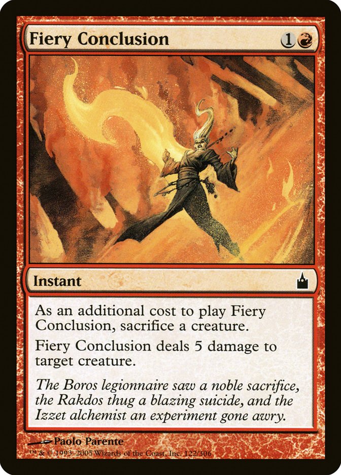 Fiery Conclusion - (Foil): Ravnica: City of Guilds