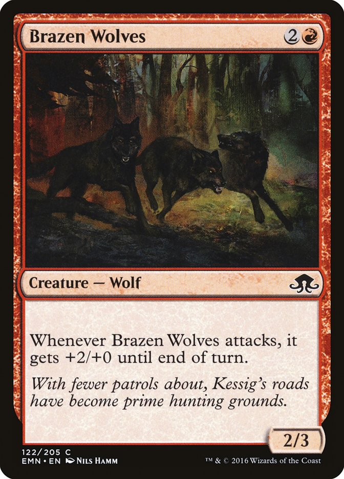 Brazen Wolves - (Foil): Eldritch Moon