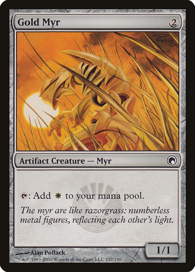 Gold Myr: Scars of Mirrodin