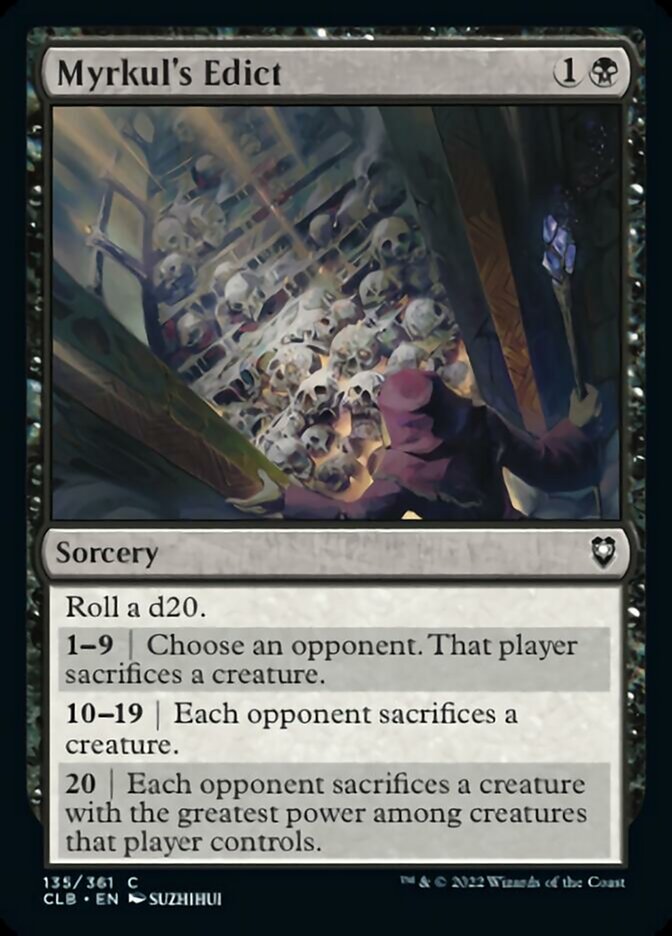 Myrkul's Edict - (Foil): Commander Legends: Battle for Baldur's Gate