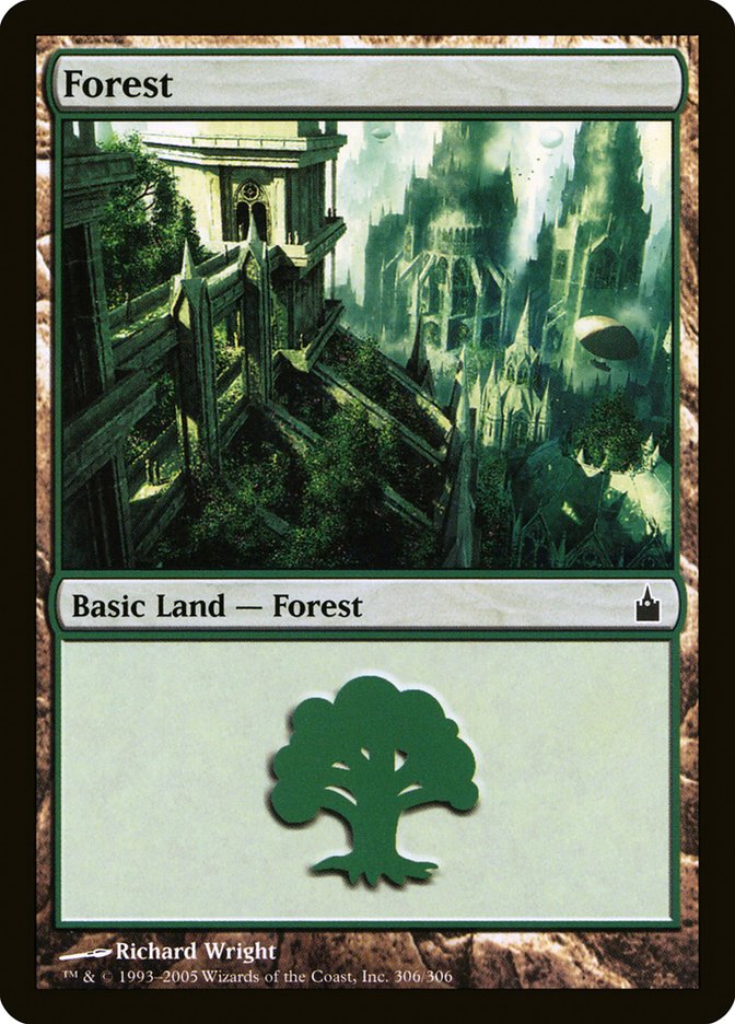 Forest (#306) - (Foil): Ravnica: City of Guilds