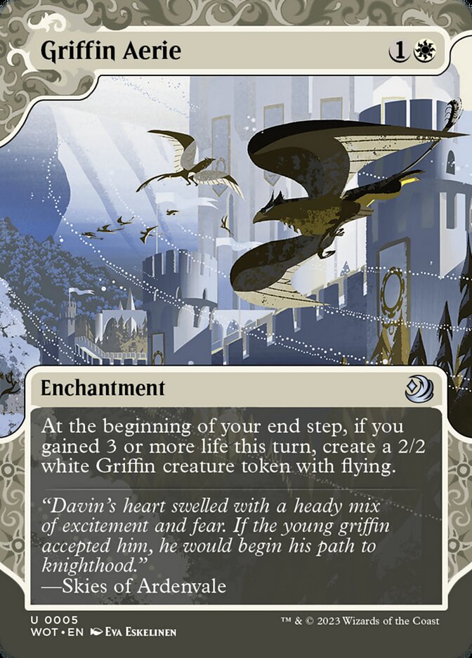 Griffin Aerie (#005) - (Foil): Wilds of Eldraine: Enchanting Tales