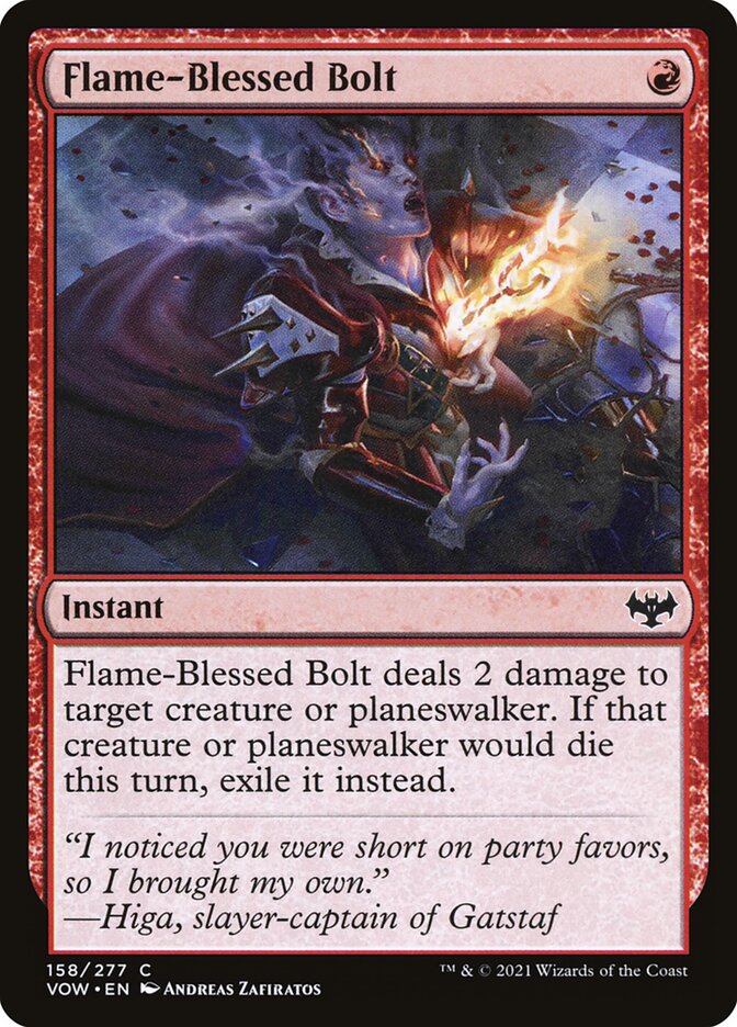 Flame-Blessed Bolt: Innistrad: Crimson Vow
