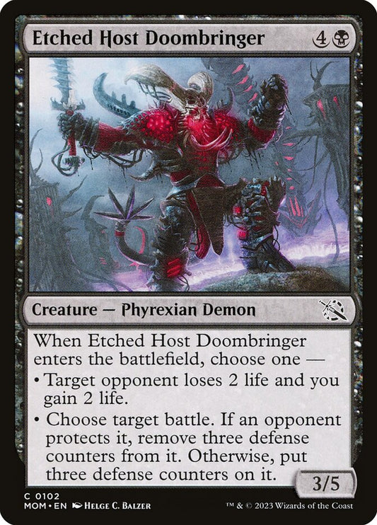 Etched Host Doombringer - (Foil): March of the Machine