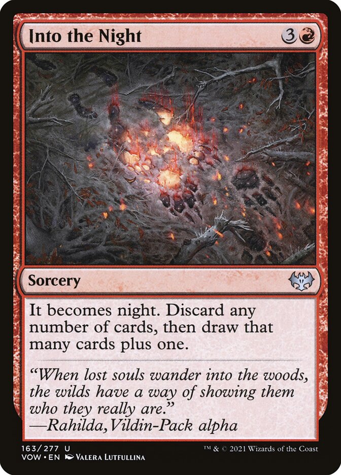 Into the Night - (Foil): Innistrad: Crimson Vow