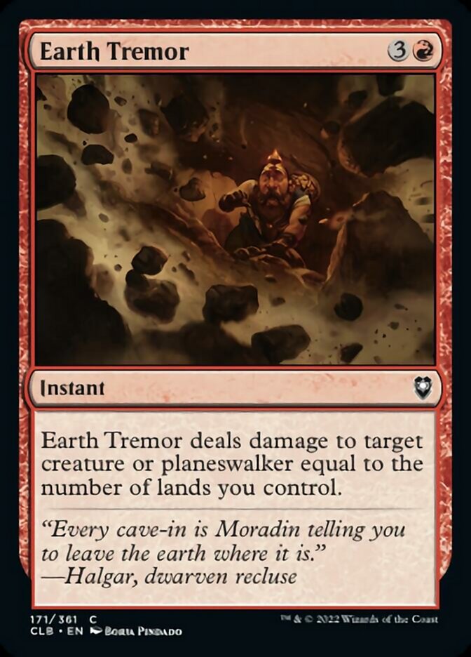 Earth Tremor - (Foil): Commander Legends: Battle for Baldur's Gate
