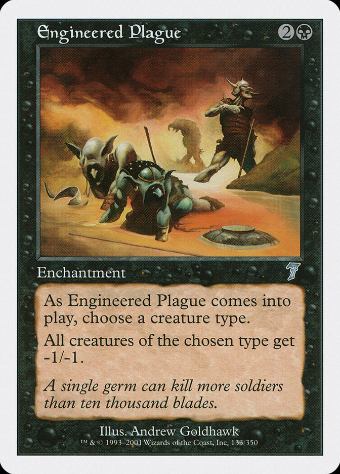 Engineered Plague - (Foil): Seventh Edition