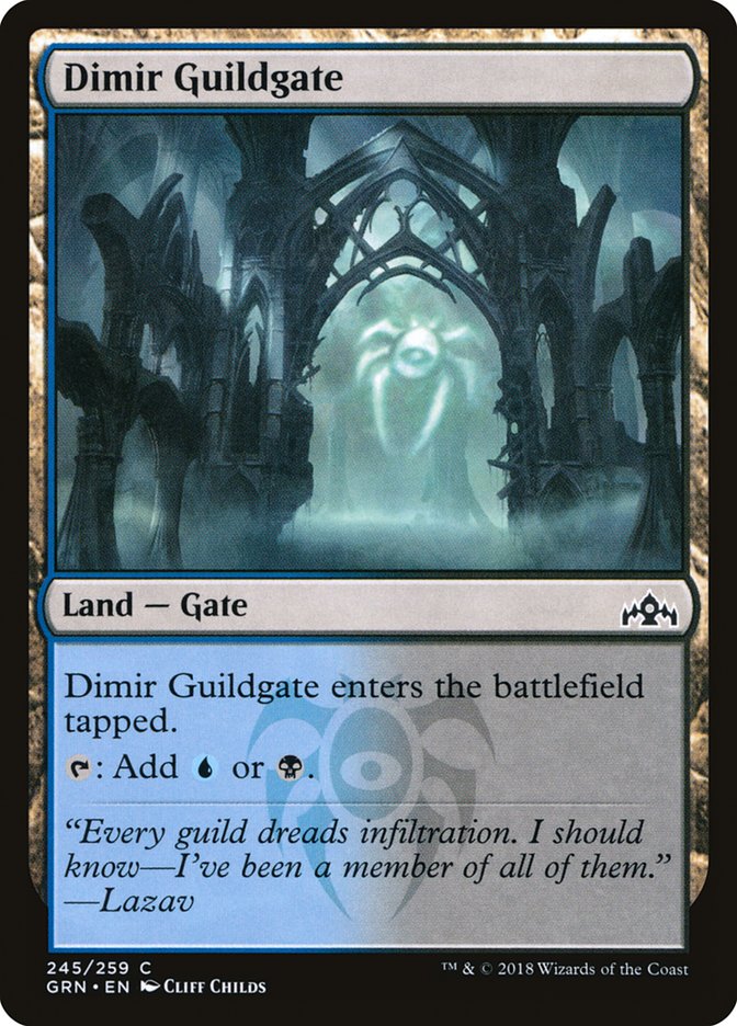 Dimir Guildgate (#245) - (Foil): Guilds of Ravnica
