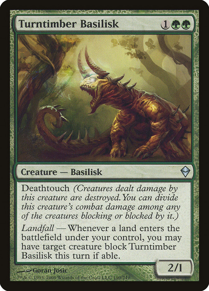 Turntimber Basilisk: Zendikar