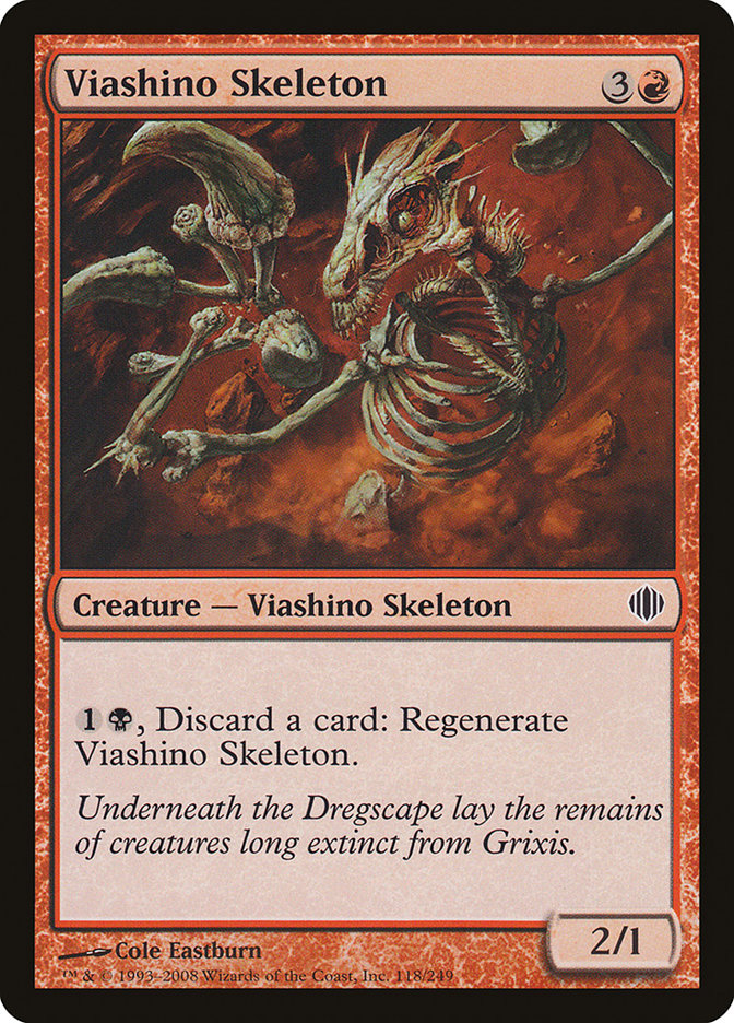 Viashino Skeleton: Shards of Alara