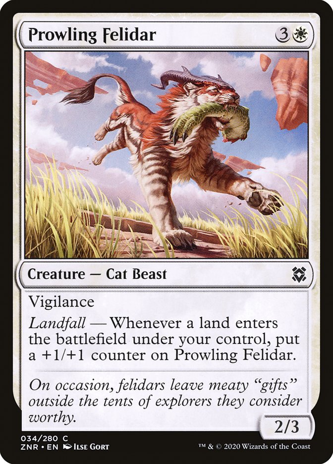Prowling Felidar: Zendikar Rising