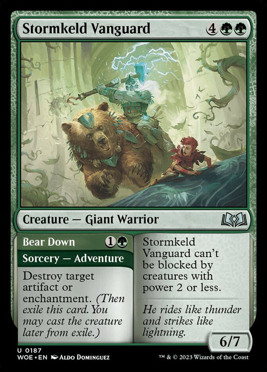 Stormkeld Vanguard // Bear Down: Wilds of Eldraine