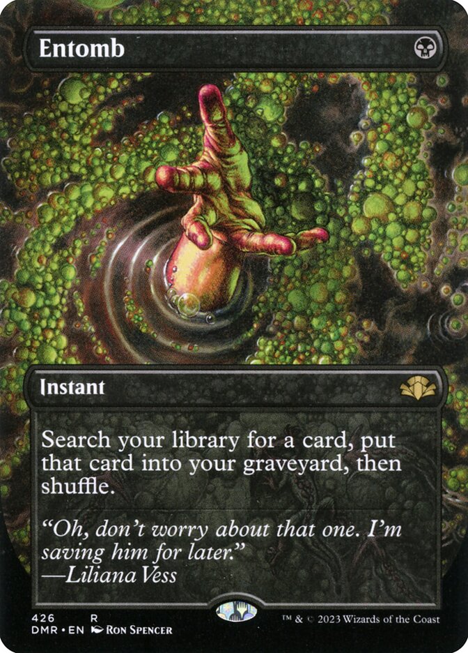 Entomb (Borderless): Dominaria Remastered