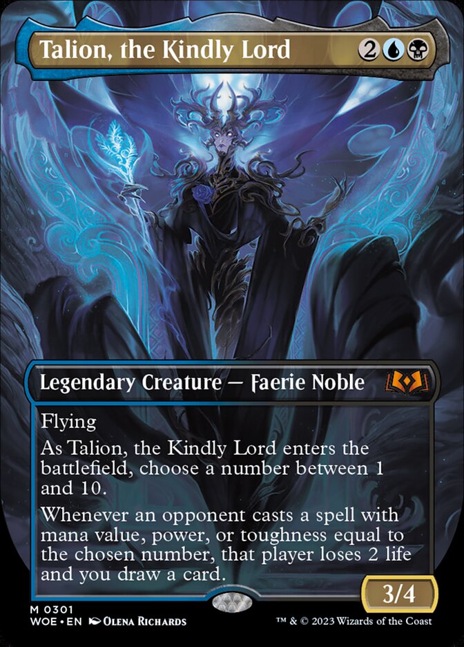 Talion, the Kindly Lord (Borderless) - (Foil): Wilds of Eldraine