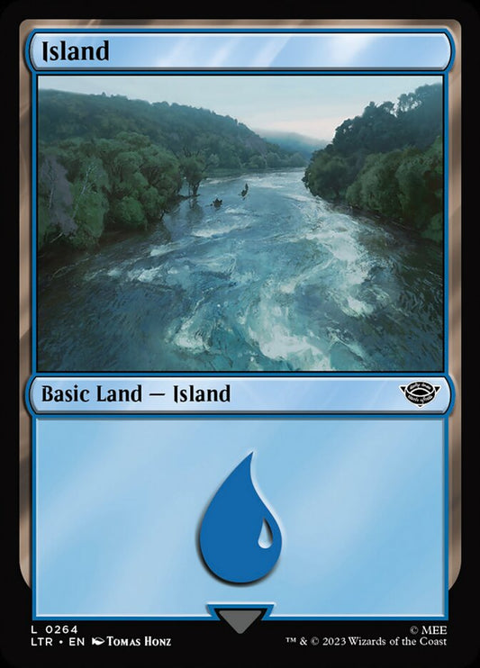 Island (#264) - (Foil): The Lord of the Rings: Tales of Middle-earth