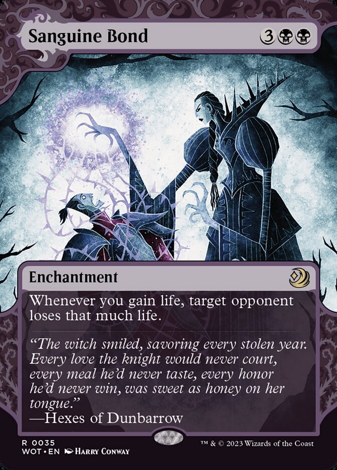 Sanguine Bond (#035) - (Foil): Wilds of Eldraine: Enchanting Tales