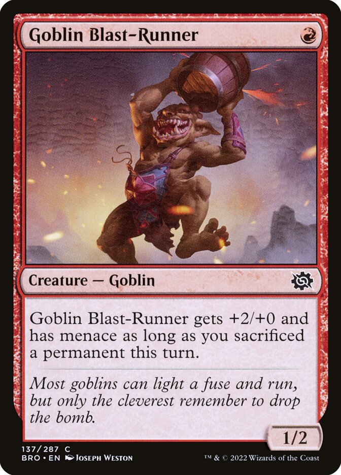 Goblin Blast-Runner - (Foil): The Brothers' War