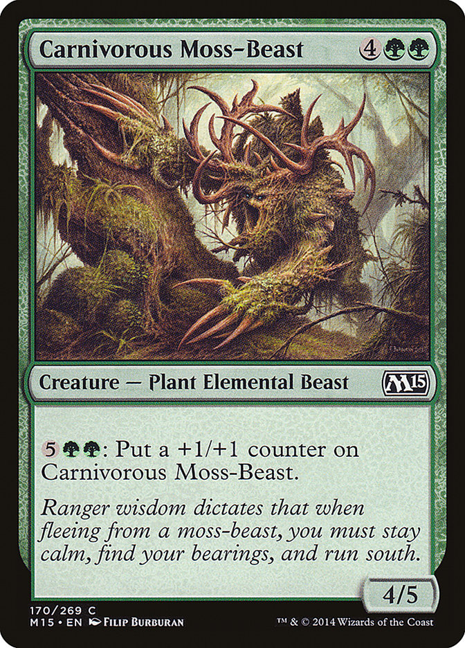 Carnivorous Moss-Beast - (Foil): Magic 2015