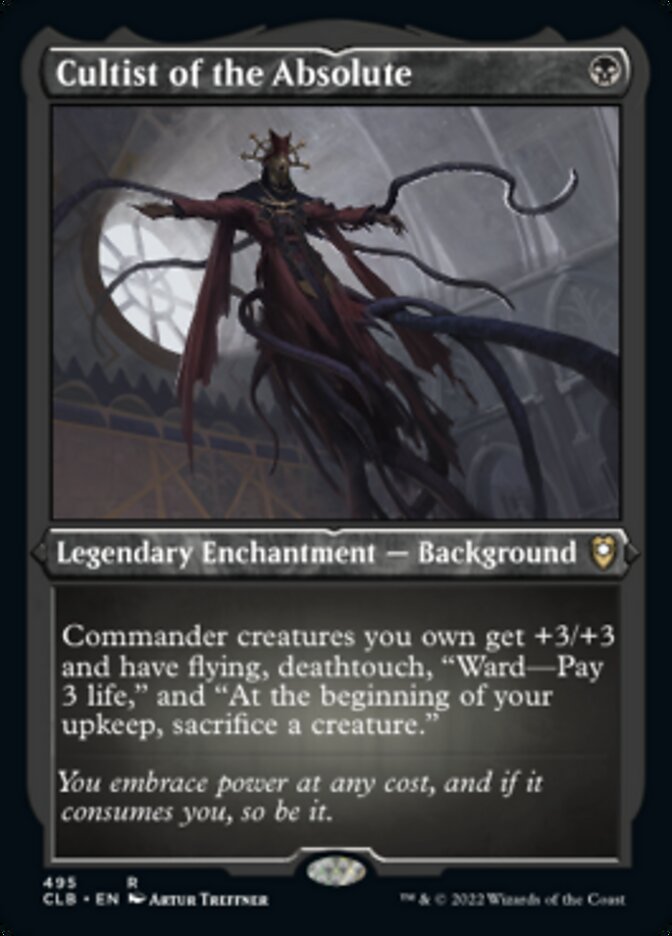 Cultist of the Absolute (Foil Etched) - (Foil): Commander Legends: Battle for Baldur's Gate